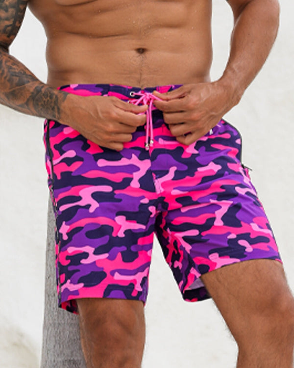 Pink Camo 7" Swim Trunks Tucann 