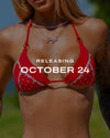 Polka Bikini Top - Red Tucann 