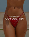 Polka Full Coverage Bikini Bottom - Red Tucann 