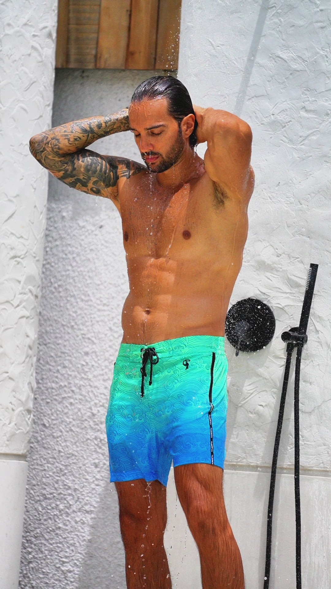 Faded Waves - Blue Lagoon - 5" Swim Trunks Tucann 