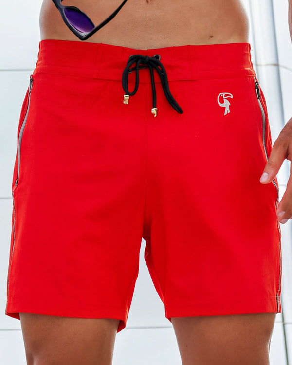 Pure Red 5" Shorts / Board shorts Tucann 