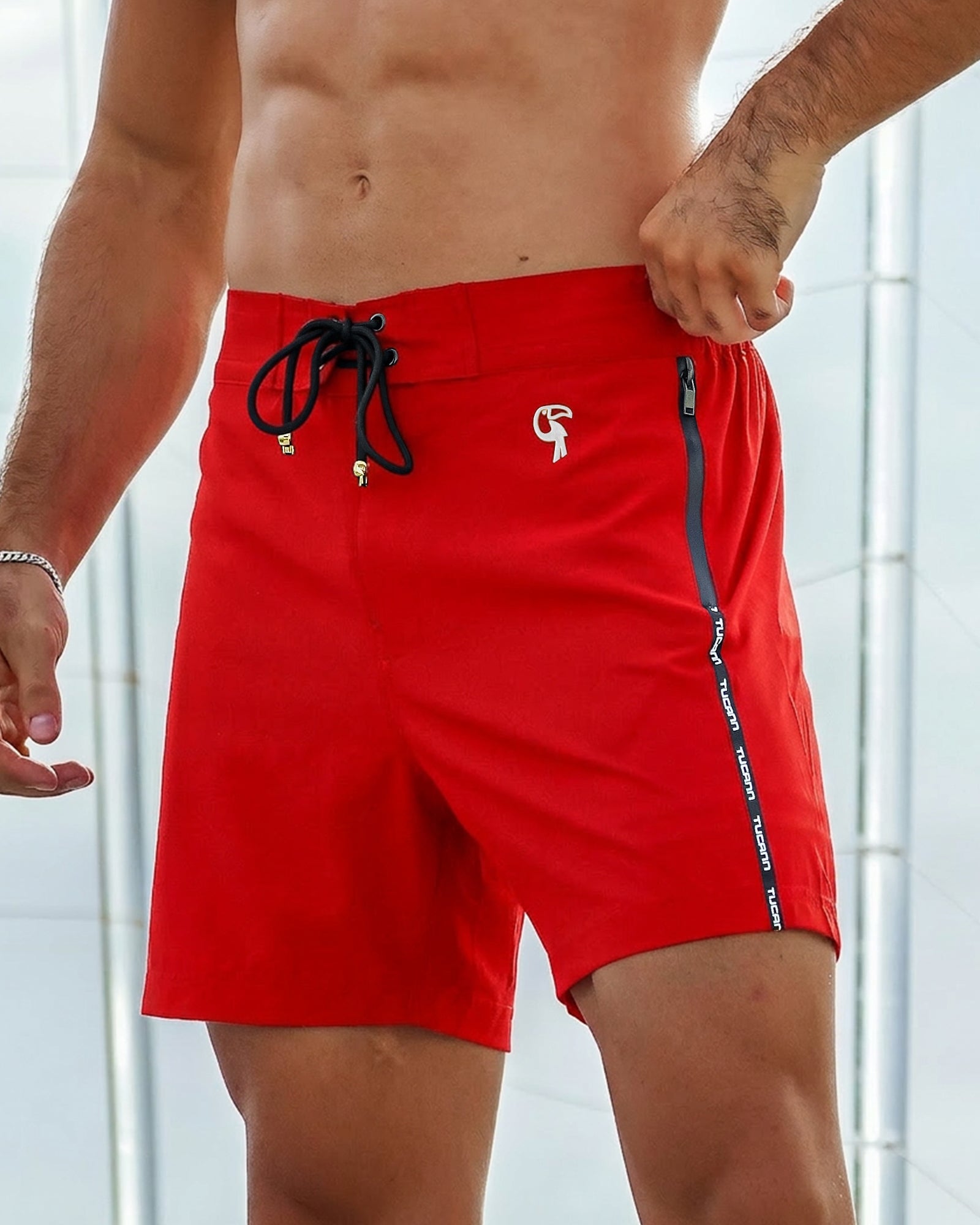 Pure Red 5" Shorts / Board shorts Tucann 