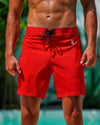 Pure Red 7" Shorts / Board shorts Tucann 