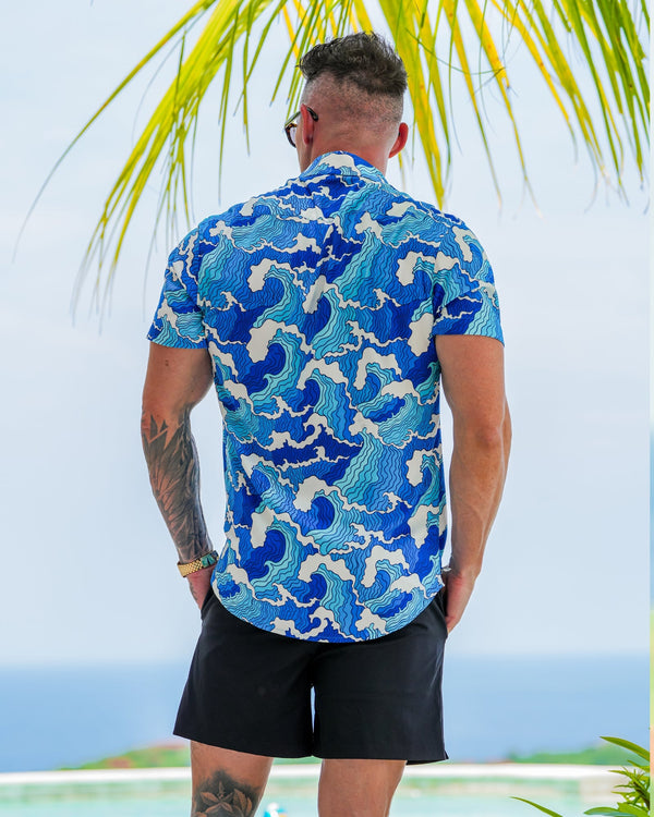 Rough Seas Shirt - Blue Tucann 