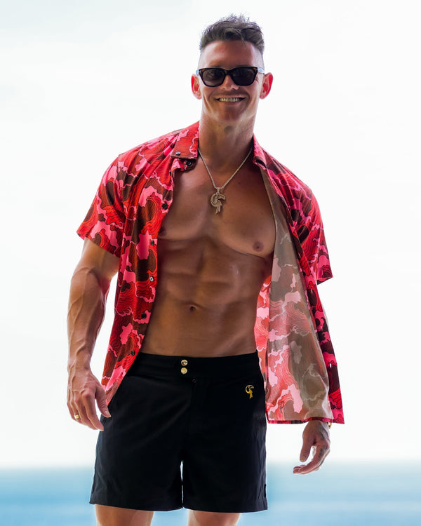 Rough Seas Shirt - Red Tucann 