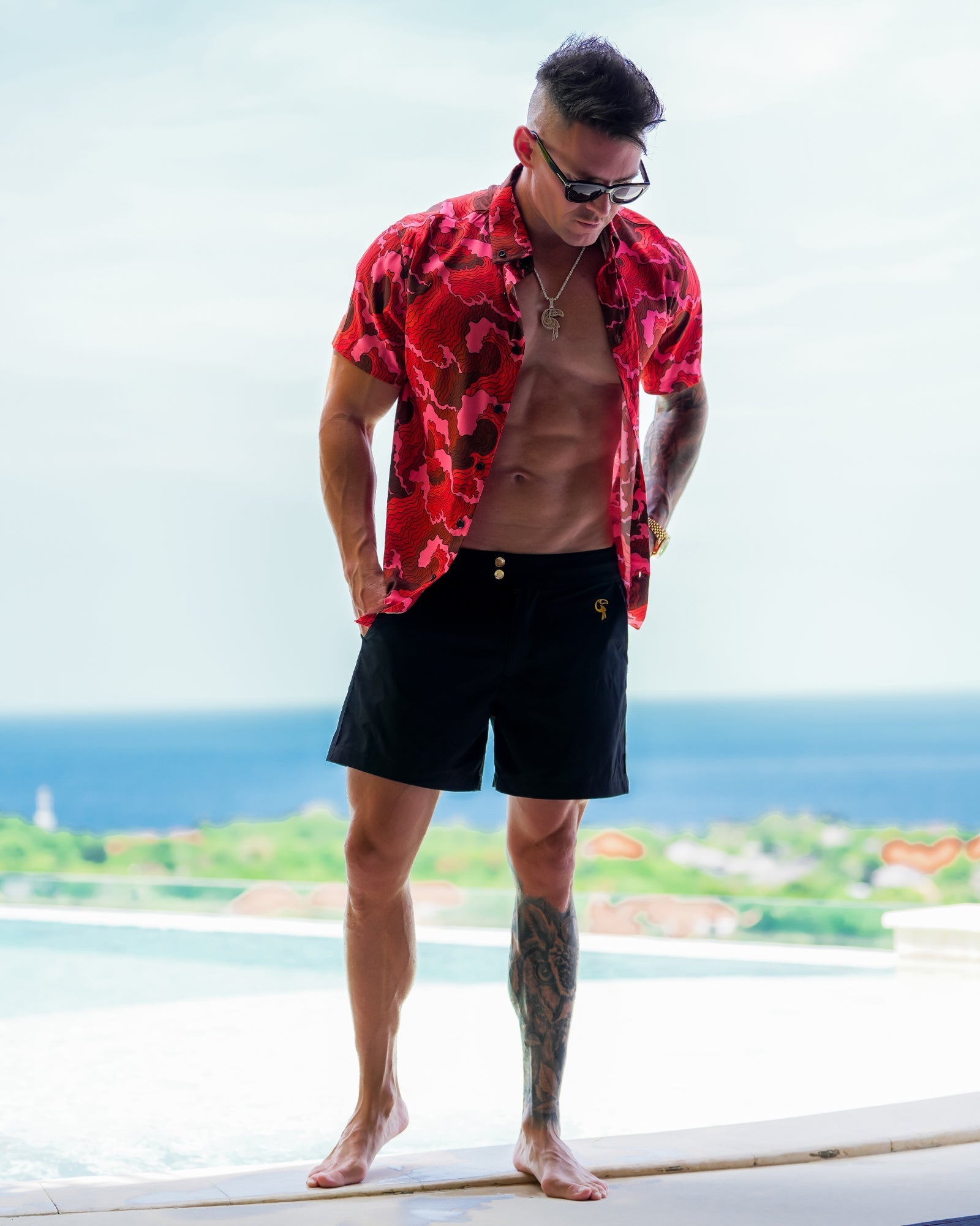 Rough Seas Shirt - Red Tucann 