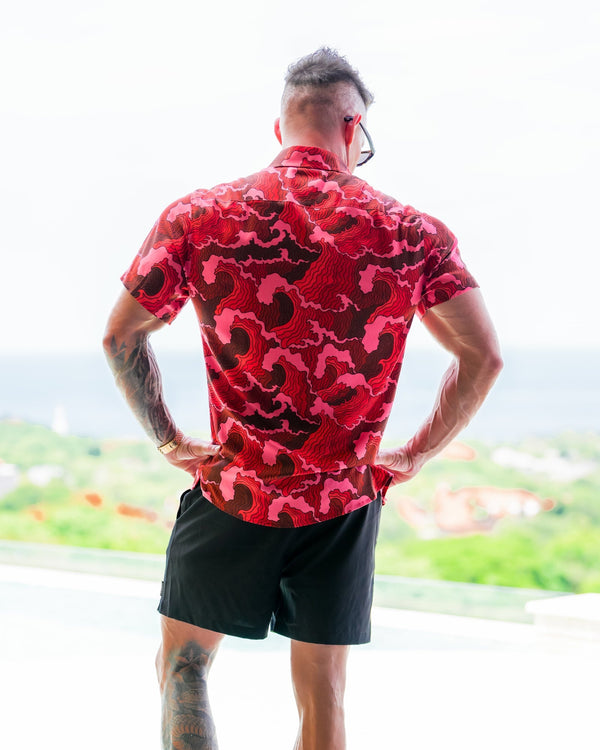 Rough Seas Shirt - Red Tucann 