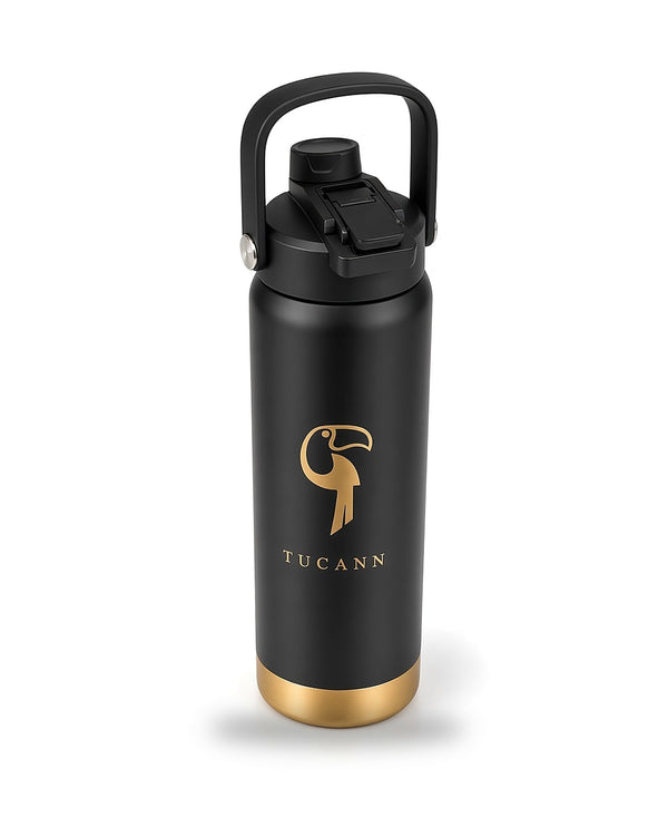 Tucann Steel Bottle 710ml - Black Drinking Bottle Tucann 