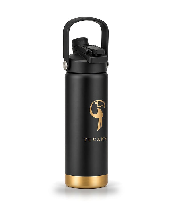 Tucann Steel Bottle 710ml - Black Drinking Bottle Tucann 