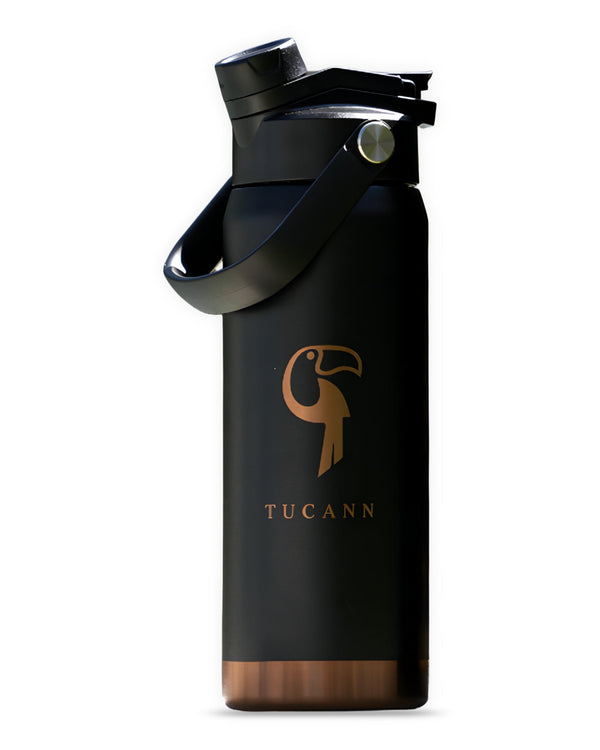 Tucann Steel Bottle 710ml - Black Drinking Bottle Tucann 