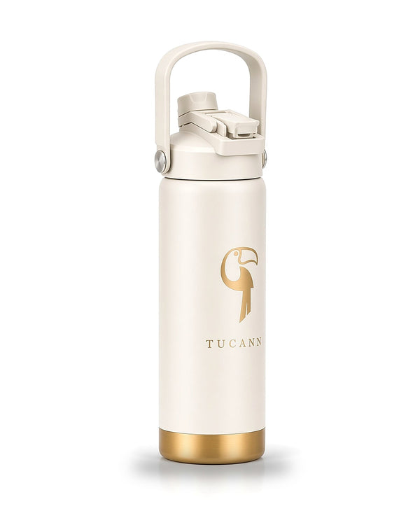 Tucann Steel Bottle 710ml - Ivory Drinking Bottle Tucann 