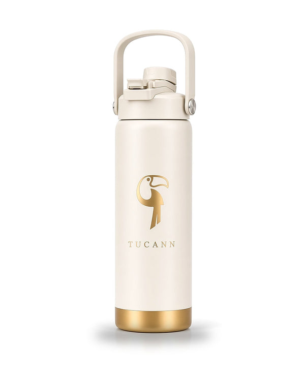Tucann Steel Bottle 710ml - Ivory Drinking Bottle Tucann 