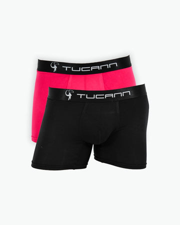 Tucann Underwear ( Boxer Briefs ) 2 Pack - Black and Pink Tucann America 