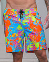 Wild Splatter Aqua - 7" Swim Trunks Tucann 