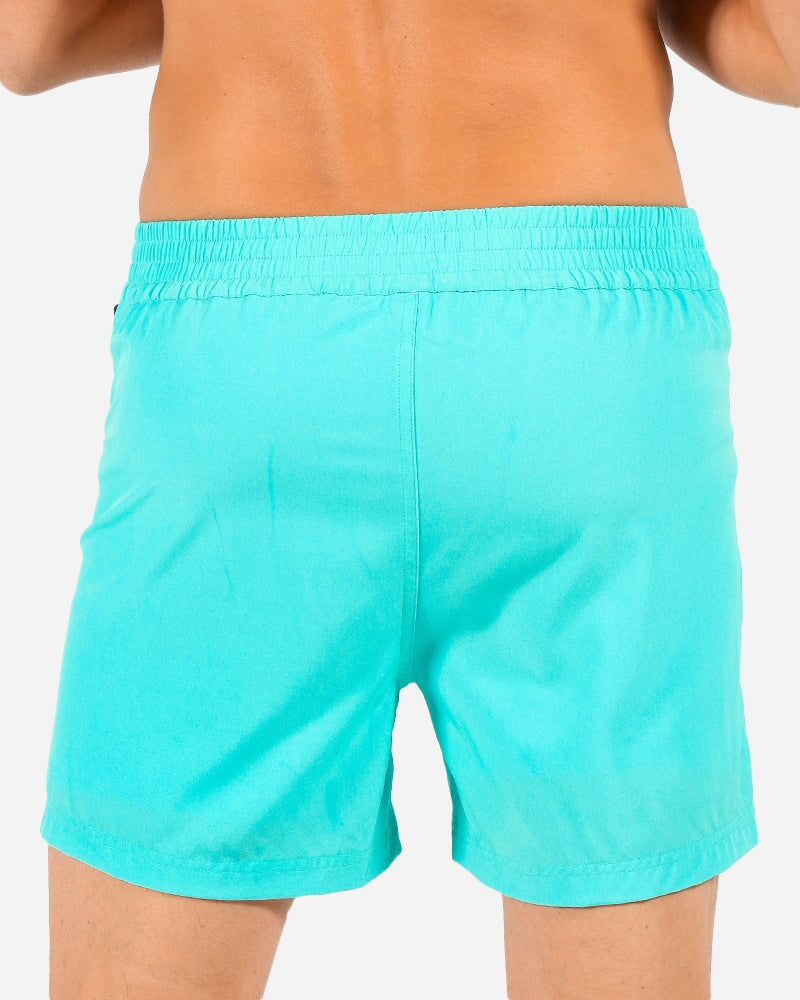 5" Fluro Aqua Swim Shorts Swim Trunks Tucann 