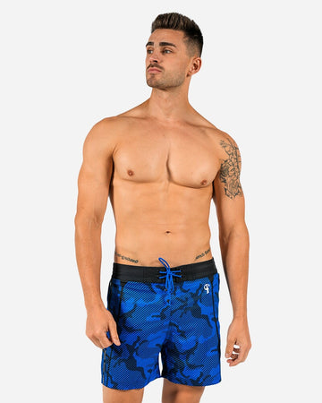 Blue Camo Swim Shorts - Tucann America