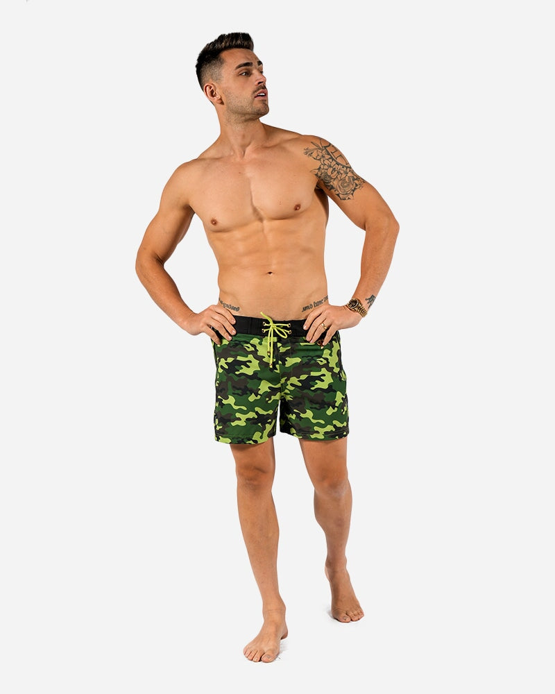 5" Traditional Camo Swim Trunks Tucann 