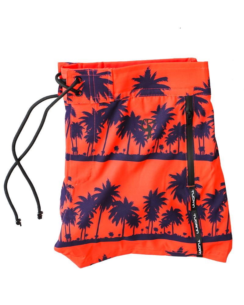 Black Palm Orange Swim Trunks Shorts / Board shorts Tucann 