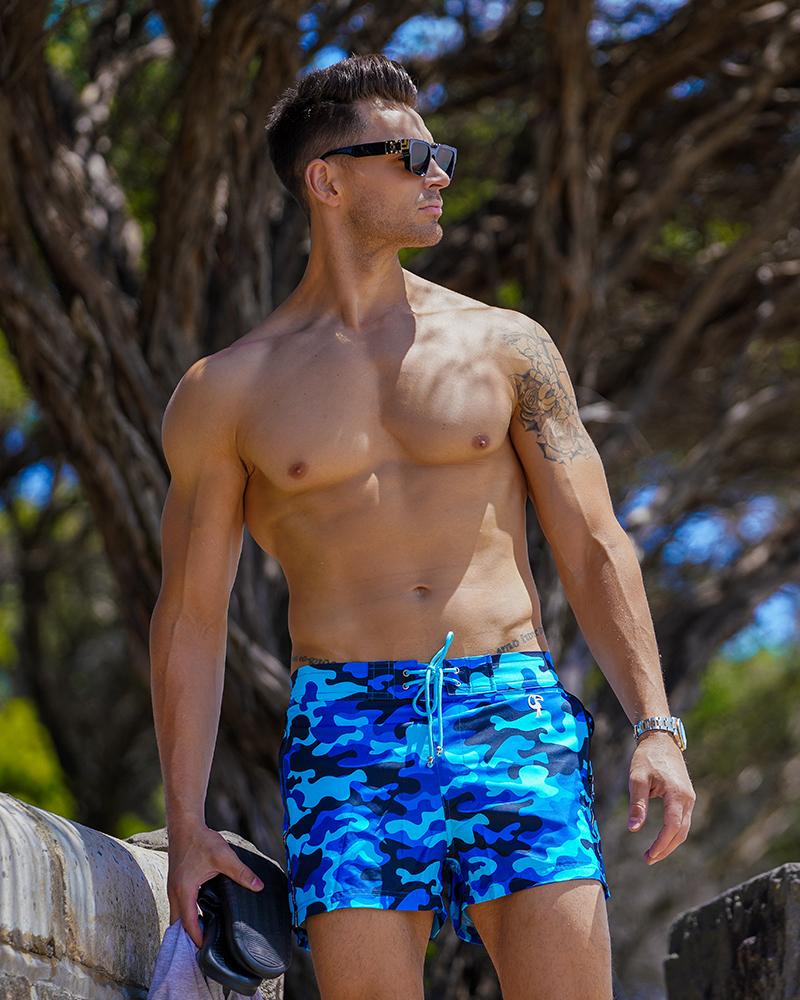 Blue Camo Swim Shorts Shorts / Board shorts Tucann 