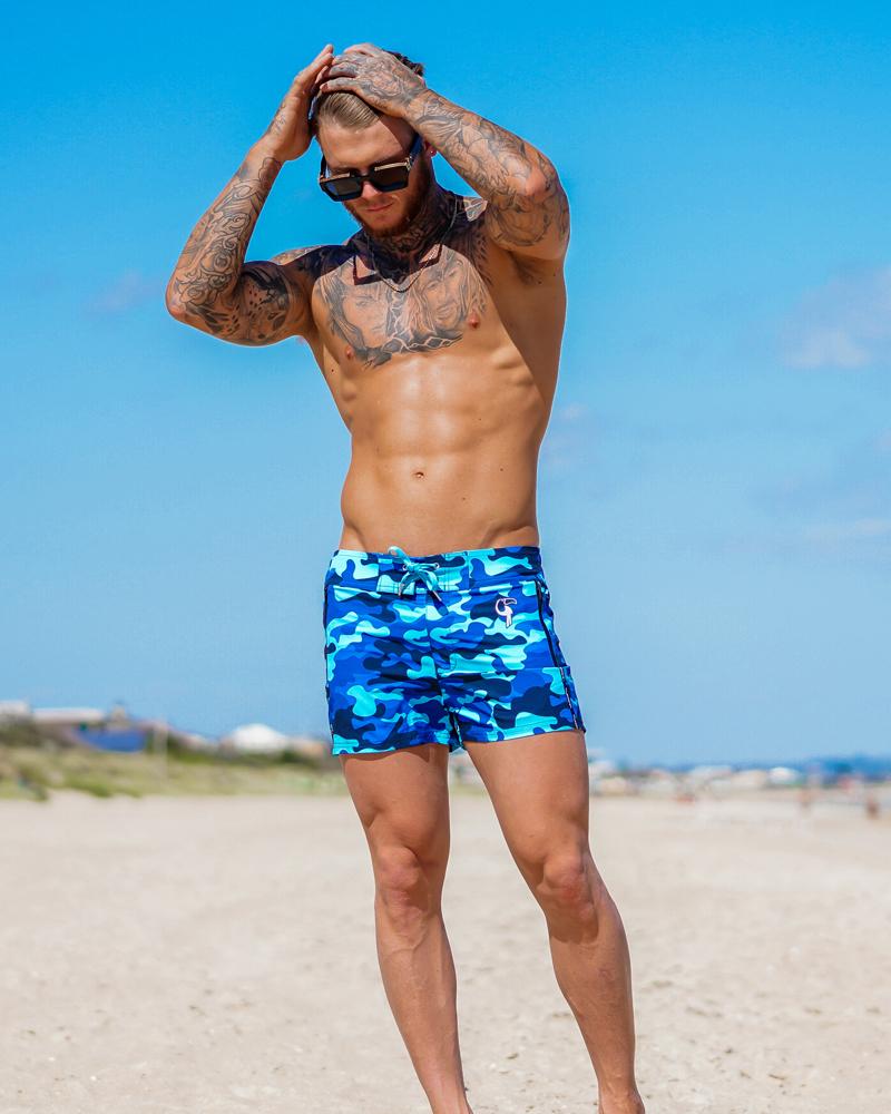 Blue Camo Swim Shorts Shorts / Board shorts Tucann 