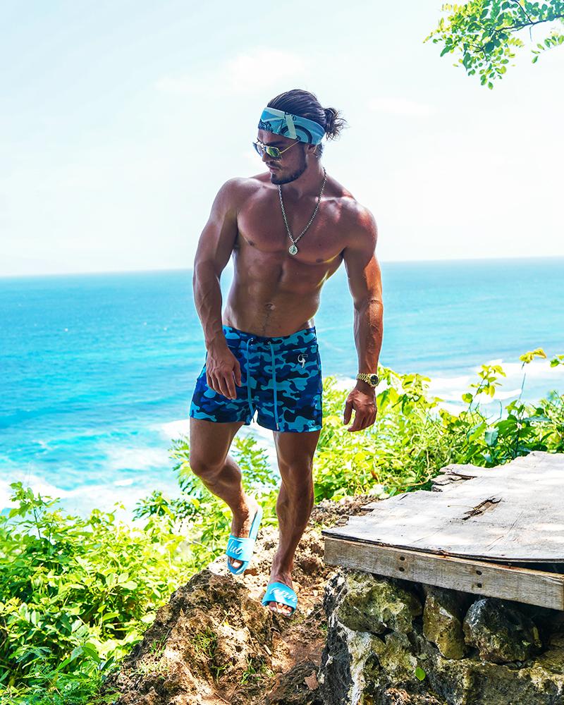 Blue Camo Swim Shorts Shorts / Board shorts Tucann 