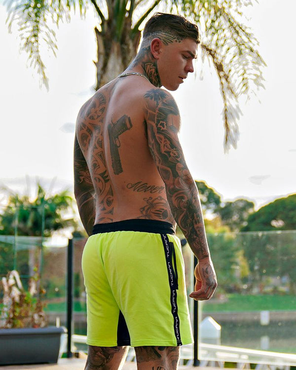 Men's Comfy Shorts - Lime Green Shorts / Board shorts Tucann 