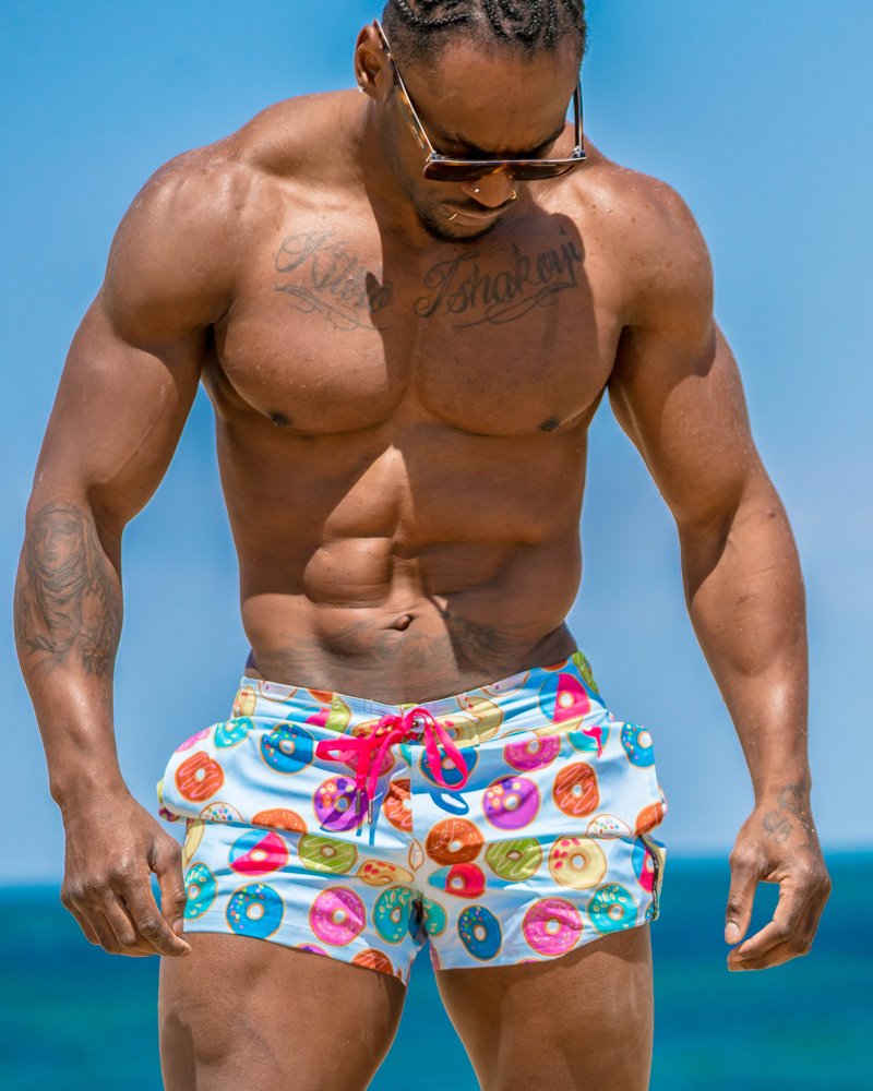 Donut Blue Swim Shorts Shorts / Board shorts Tucann 