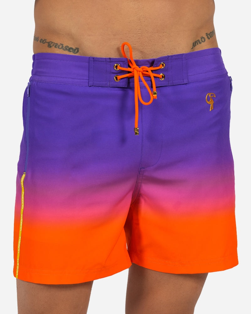 Faded Crimson Swim Trunks - 5" Swim Trunks Tucann 