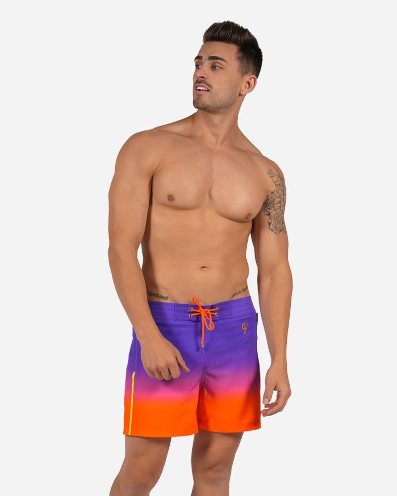 Faded Crimson Swim Trunks - 5" Swim Trunks Tucann 