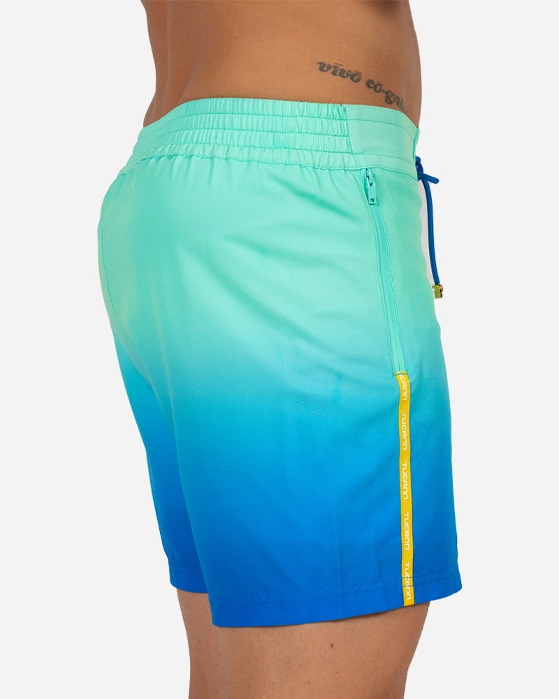 Faded Ocean Swim Trunks - 5" Swim Trunks Tucann 