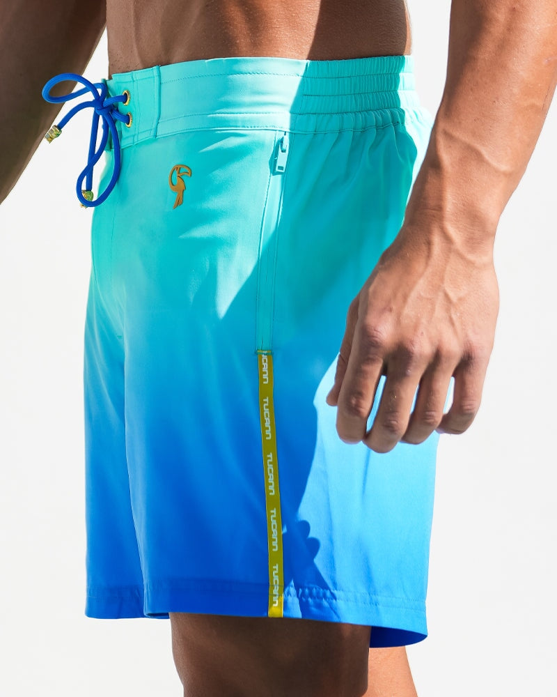 Faded Ocean Swim Trunks - 5" Swim Trunks Tucann 