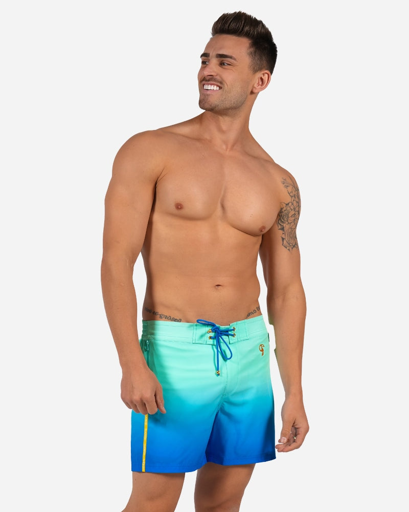 Faded Ocean Swim Trunks - 5" Swim Trunks Tucann 