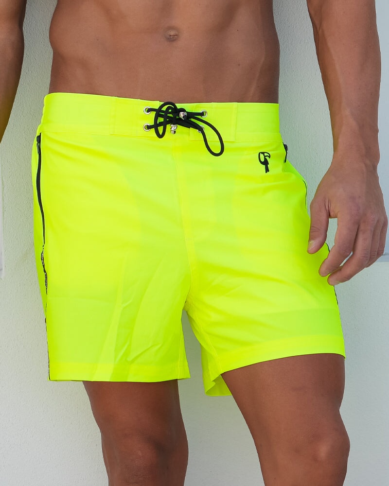 Fluro Yellow Swim Trunks V2 - 5" Shorts / Board shorts Tucann 