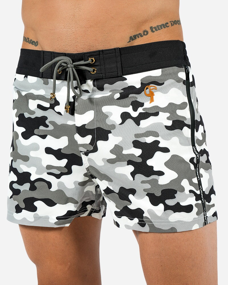 Full Camo White Swim Trunks Tucann 