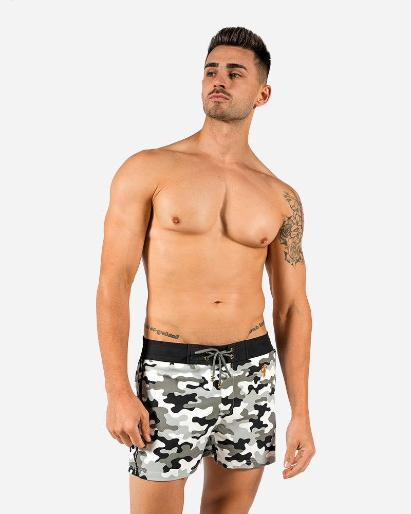 Full Camo White Swim Trunks Tucann 