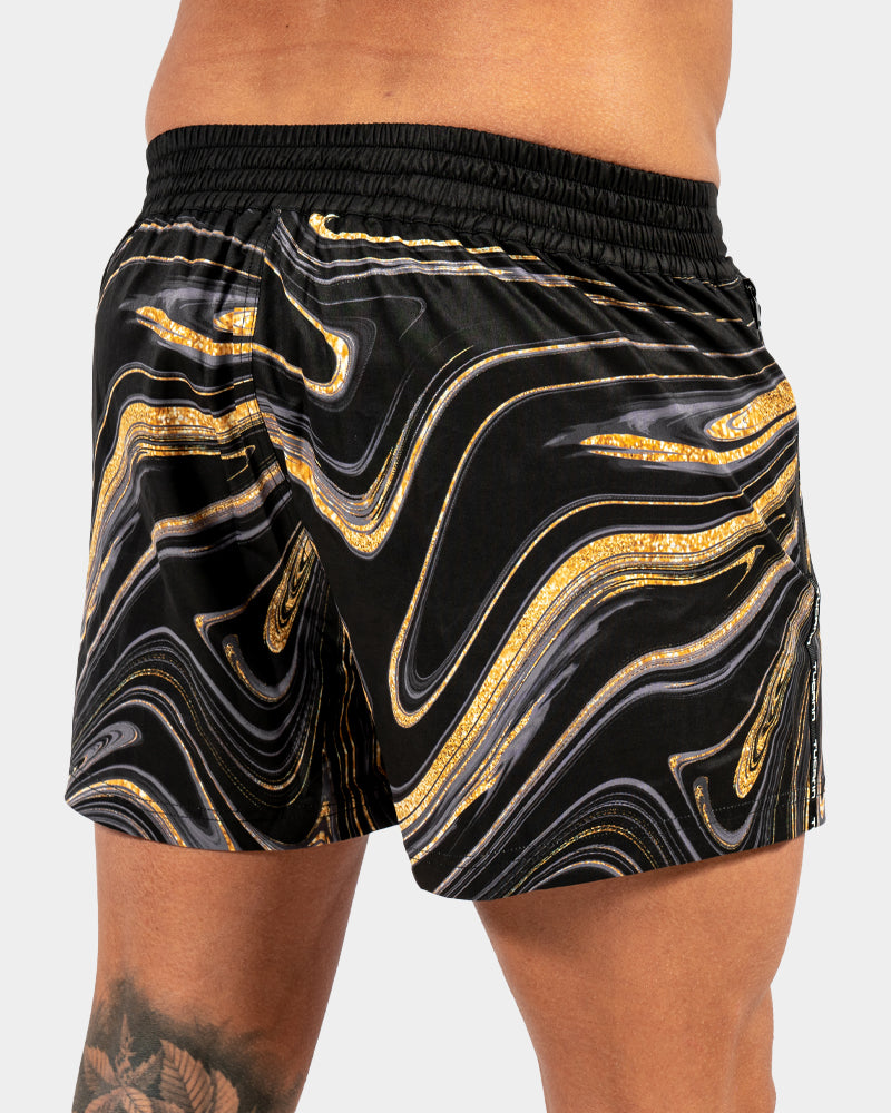 Gold Flake Swirl Swim Trunks Tucann 