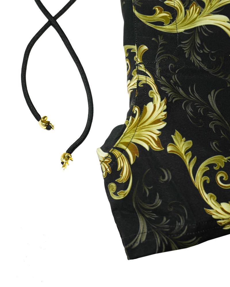Gold Leaf Dark Green Swim Shorts Shorts / Board shorts Tucann 
