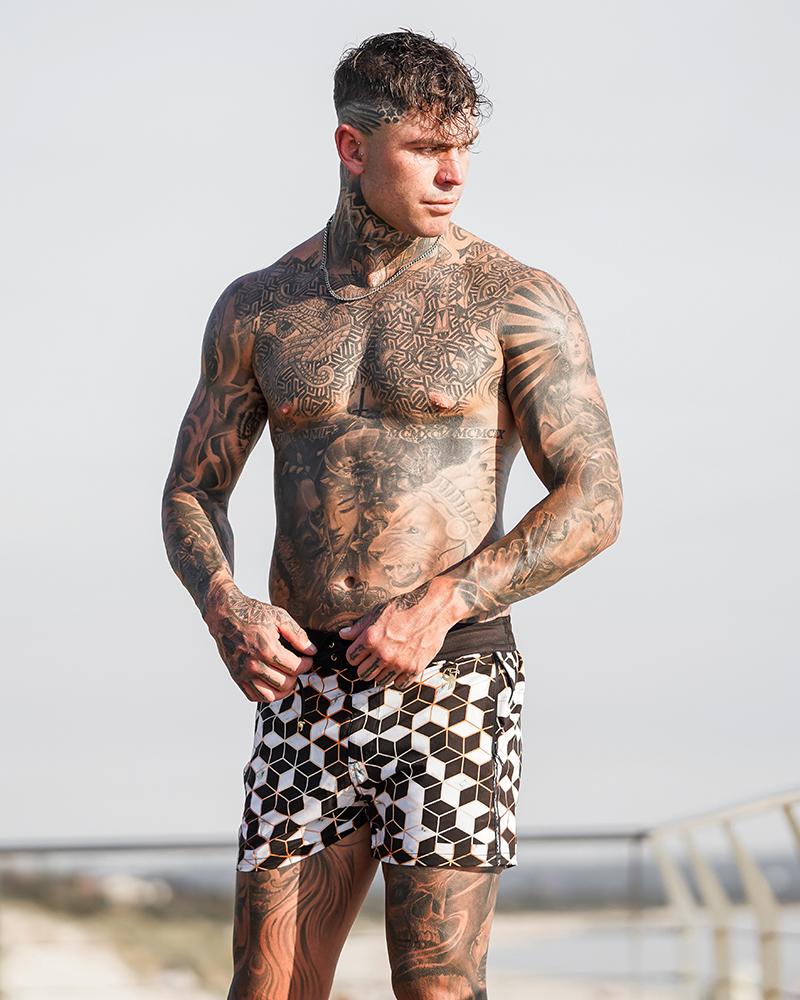 Golden Tiles Swim Trunks Shorts / Board shorts Tucann 