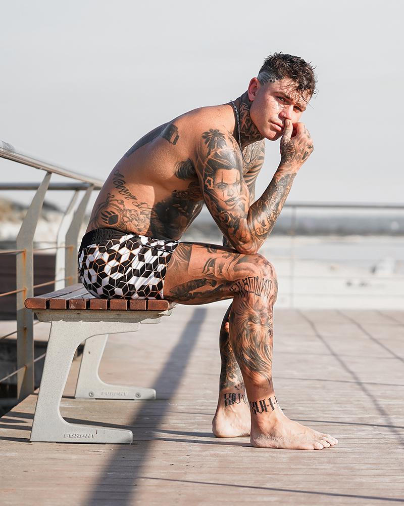 Golden Tiles Swim Trunks Shorts / Board shorts Tucann 