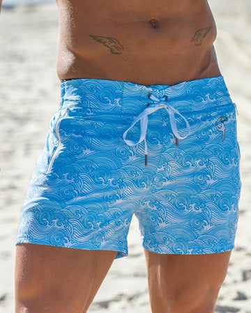 Men's compression lined swim trunks