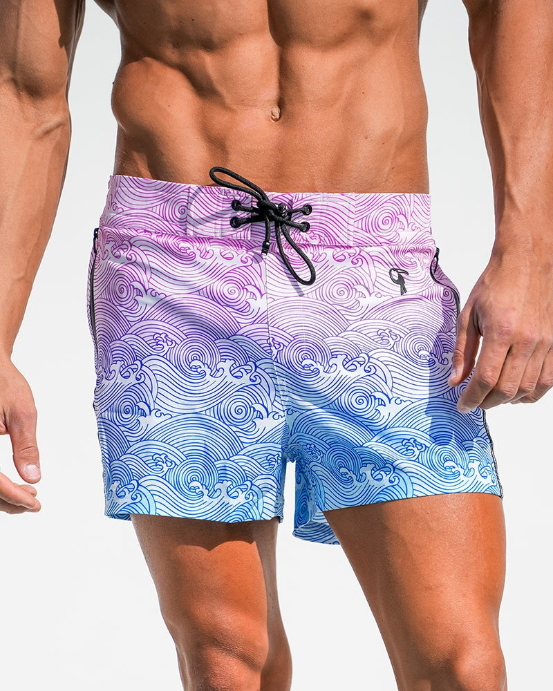 Make Waves Hue Swim Trunks - 3" Shorts / Board shorts Tucann 