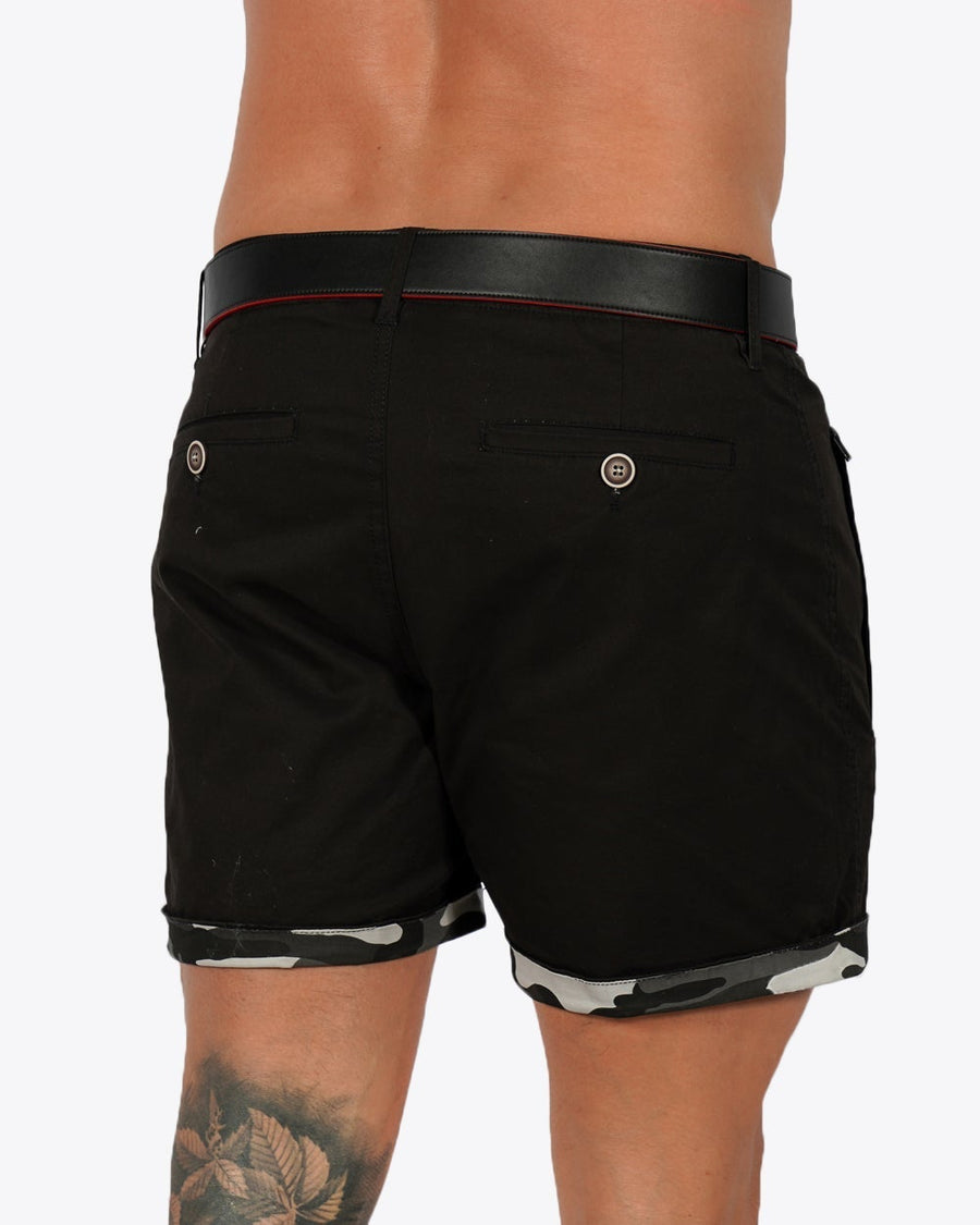 Mens Lux Shorts - Zipped Pocket Shorts - Black Tucann 