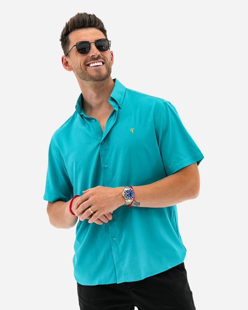 Men's Luxe Shirt - Teal SHIRT Tucann 