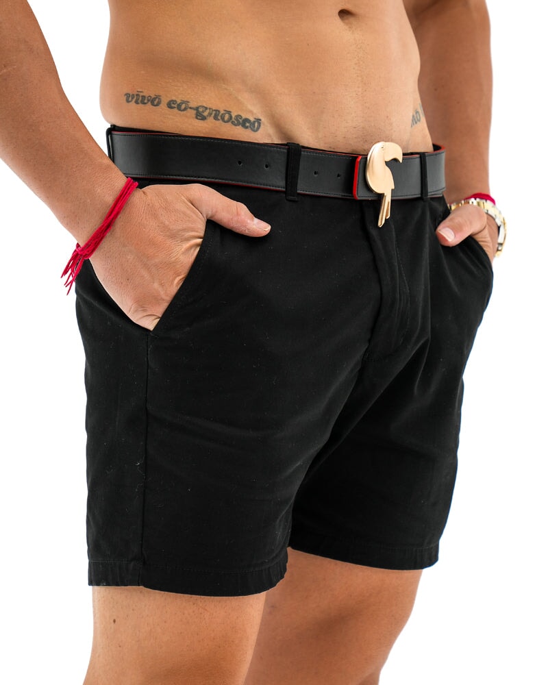 Double-Face Travel Shorts - Luxury Black