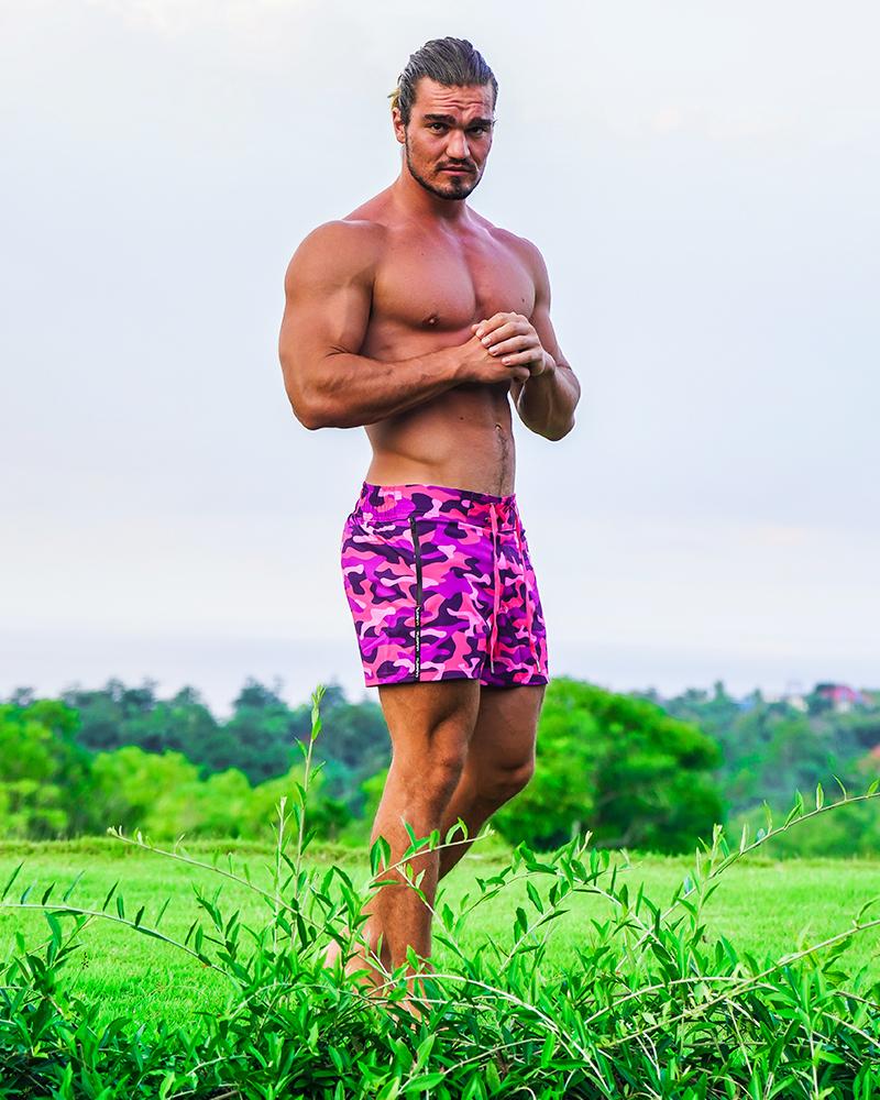 Pink Camo Swim Shorts Shorts / Board shorts Tucann 