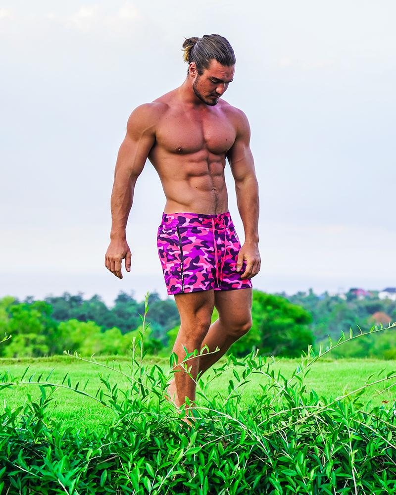 Pink Camo Swim Shorts Shorts / Board shorts Tucann 