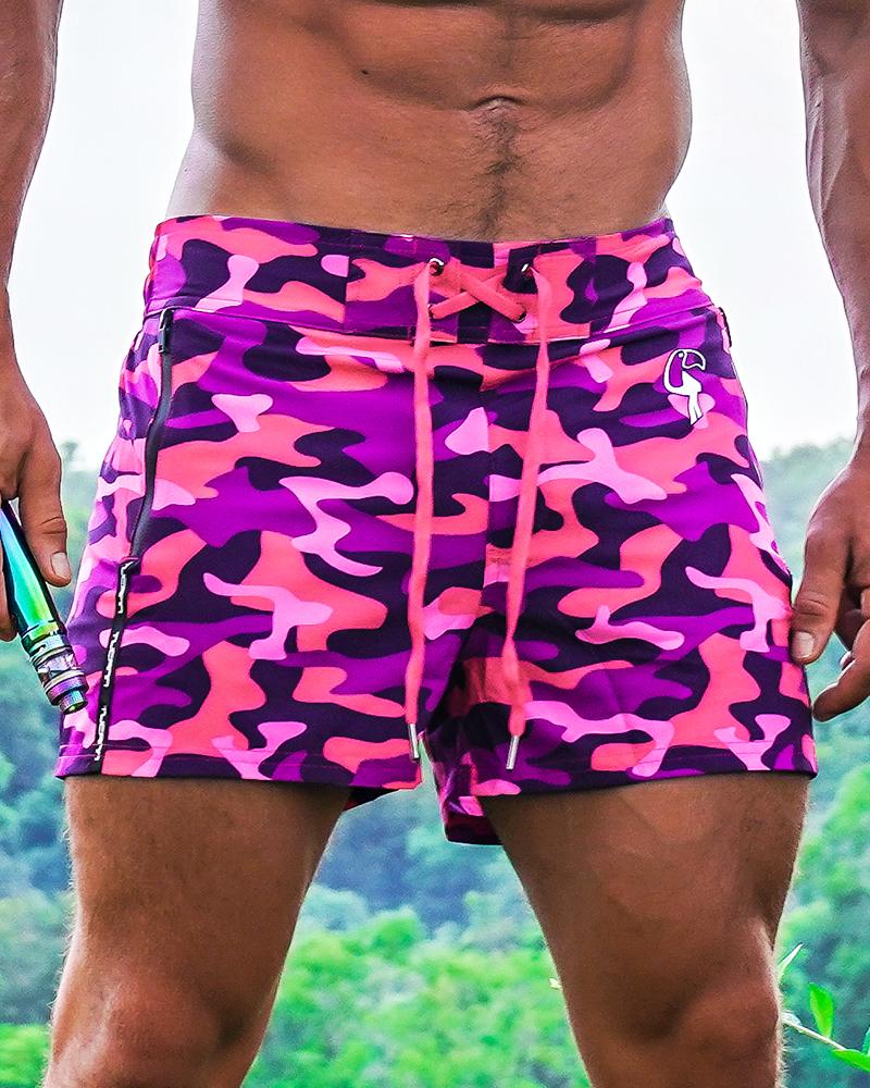 Pink Camo Swim Shorts Shorts / Board shorts Tucann 