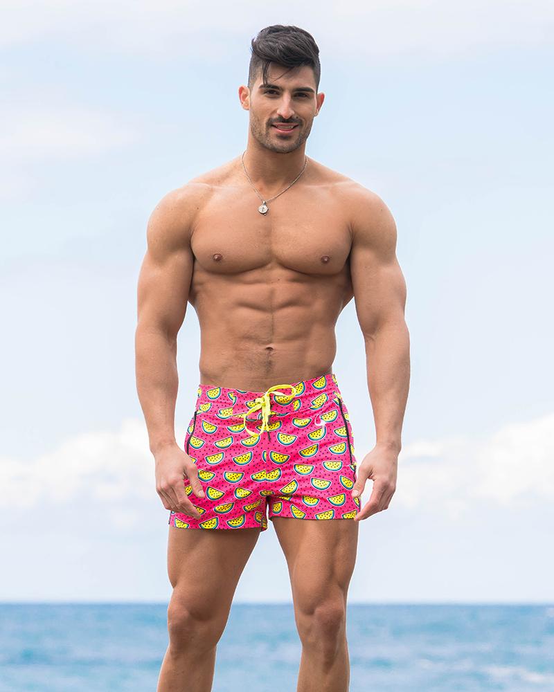 Pink Watermelon Swim Shorts Shorts / Board shorts Tucann 