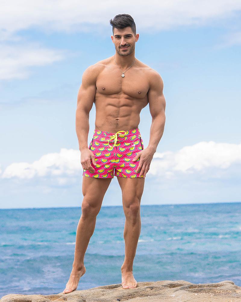 Pink Watermelon Swim Shorts Shorts / Board shorts Tucann 