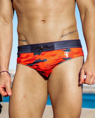 Red Camo Swim Briefs Tucann S 